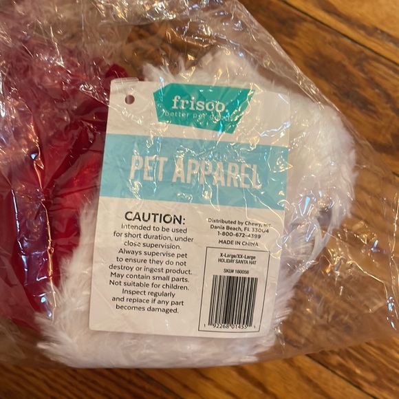 NWT Frisco Deluxe Holiday Dog & Cat Santa Hat Size XL/XXL - Picture 4 of 5